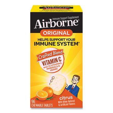 Airborne® Immune Support Chewable Tablet, Citrus, 96 Count freeshipping - TVN Wholesale